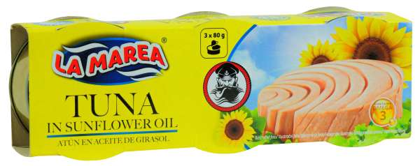 Tuniak v slnečnicovom oleji, EO 