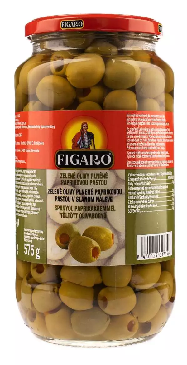 99. Olivy zelené s kápiou 920 g Figaro urpavene.jpg